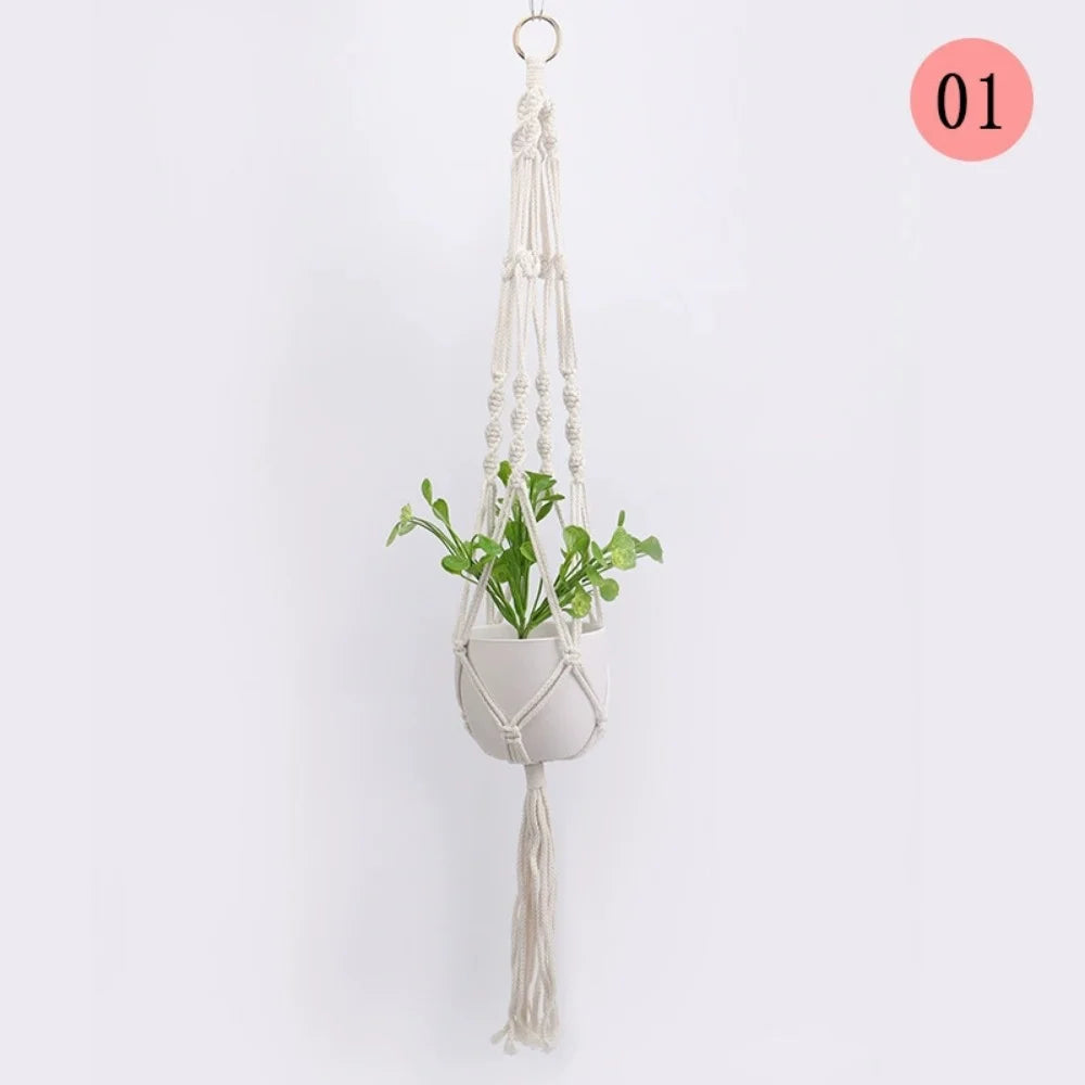Handmade Macrame Hanging Basket Planter