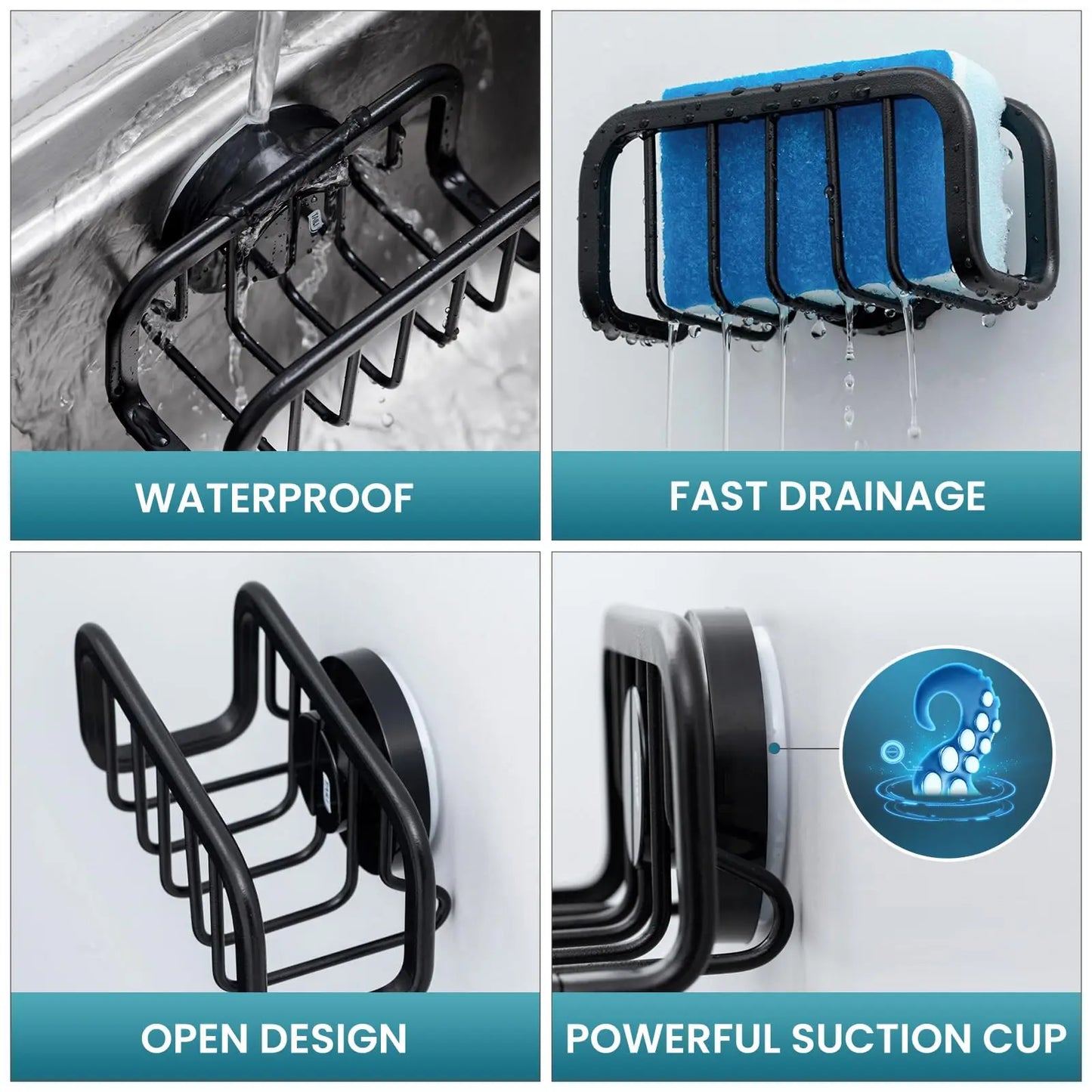 Suction Sink Sponge Cup Holder
