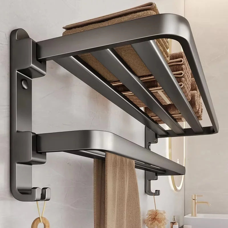 Corrosion Resistant Towel Rack delivers a durable aluminum upgrade, 40–60 cm towel storage, and sleek, bathroom organization—shop now.