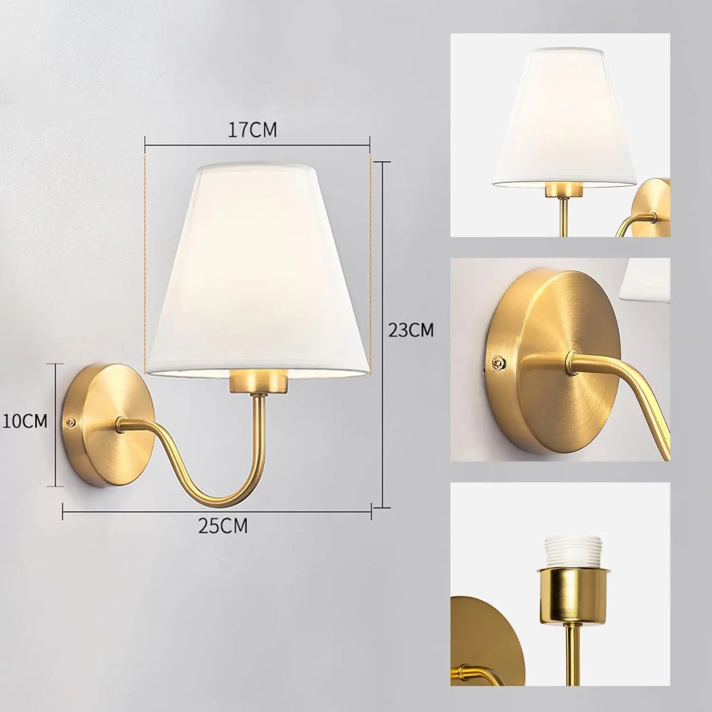 Nordic Fabric LED Wall Lamp