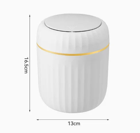 Desktop Trash Can With Lid