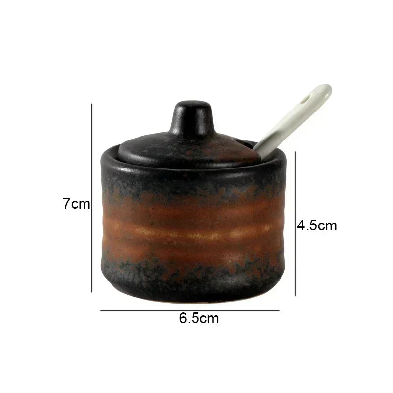 Multifunctional Ceramic Seasoning Jars