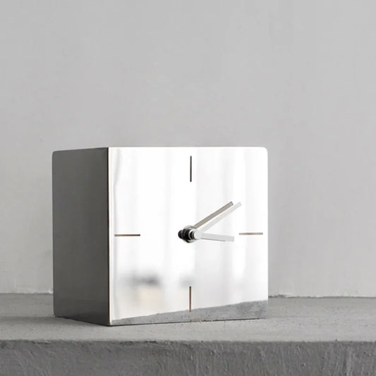 Luxury Stainless Steel Desk Clock
