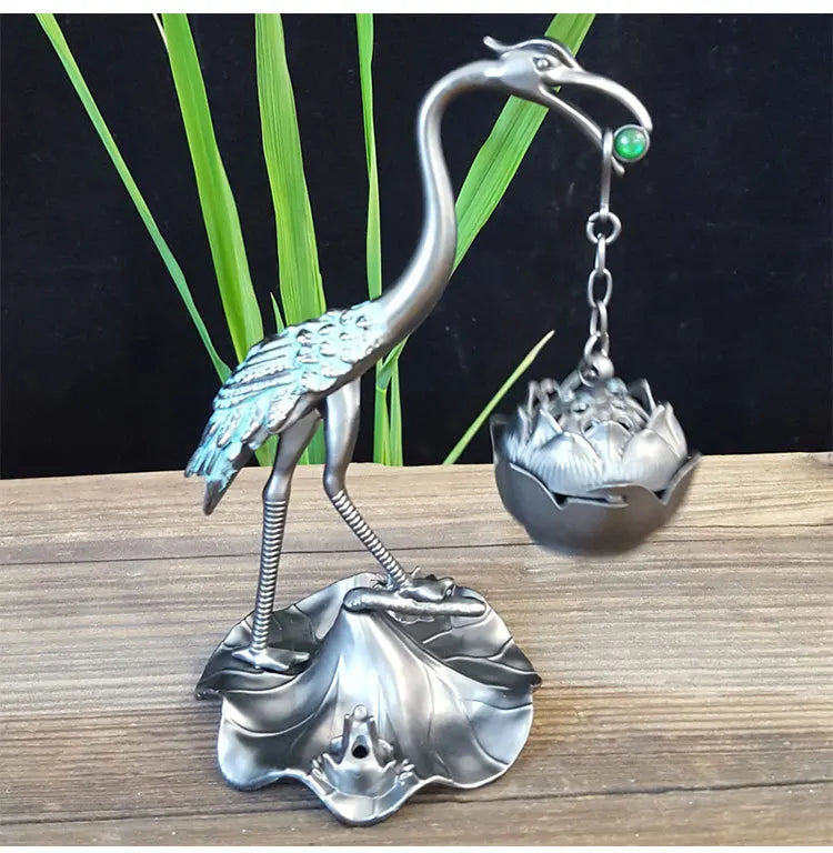 Crane Incense Burner
