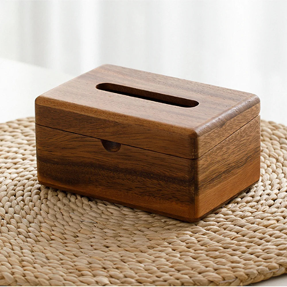 Walnut Tissue Dispenser Luxury