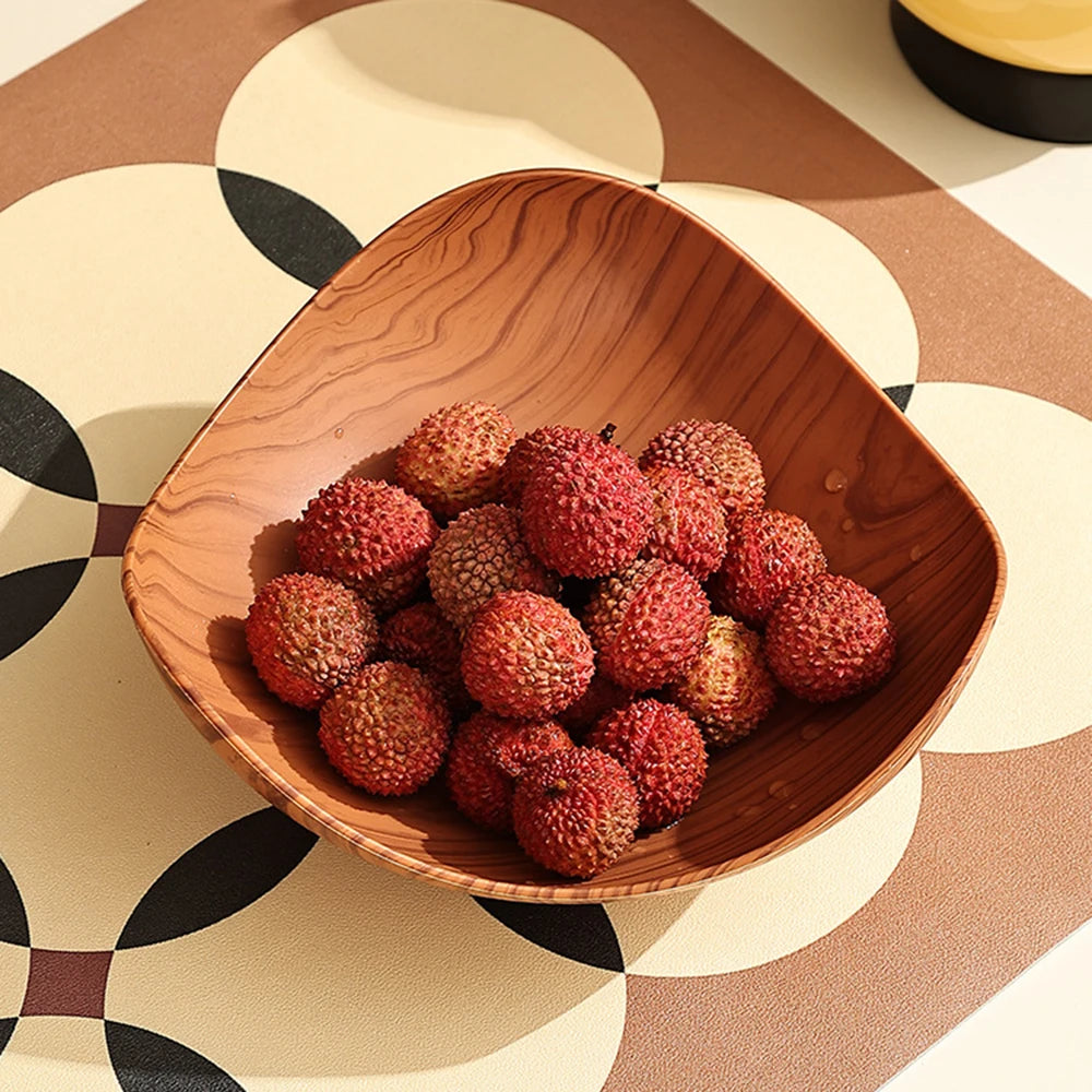Wood Grain Fruit Plate