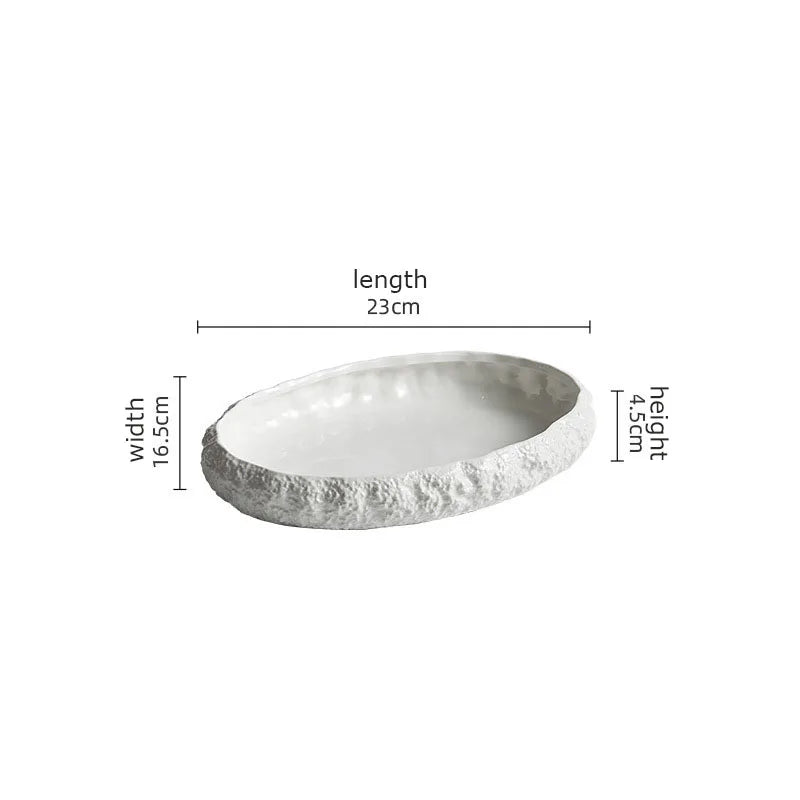 Rock Texture Porcelain Plate