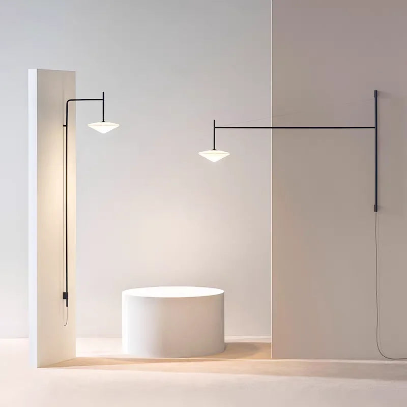 Premium Wall Lamp Plug with G9 delivers elegant white glass lighting with modern quick plug-in setup for any room or hallway-shop now!!