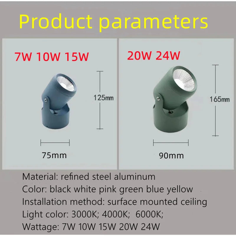 Dimmable Rotating Spotlight