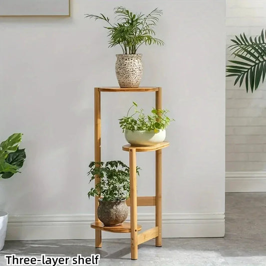 Bamboo Plant Stand Ultra Sturdy 3-Tier Display Rack keeps plants organized and stylish with bamboo design—perfect for any room; act fast now today, buy now!!