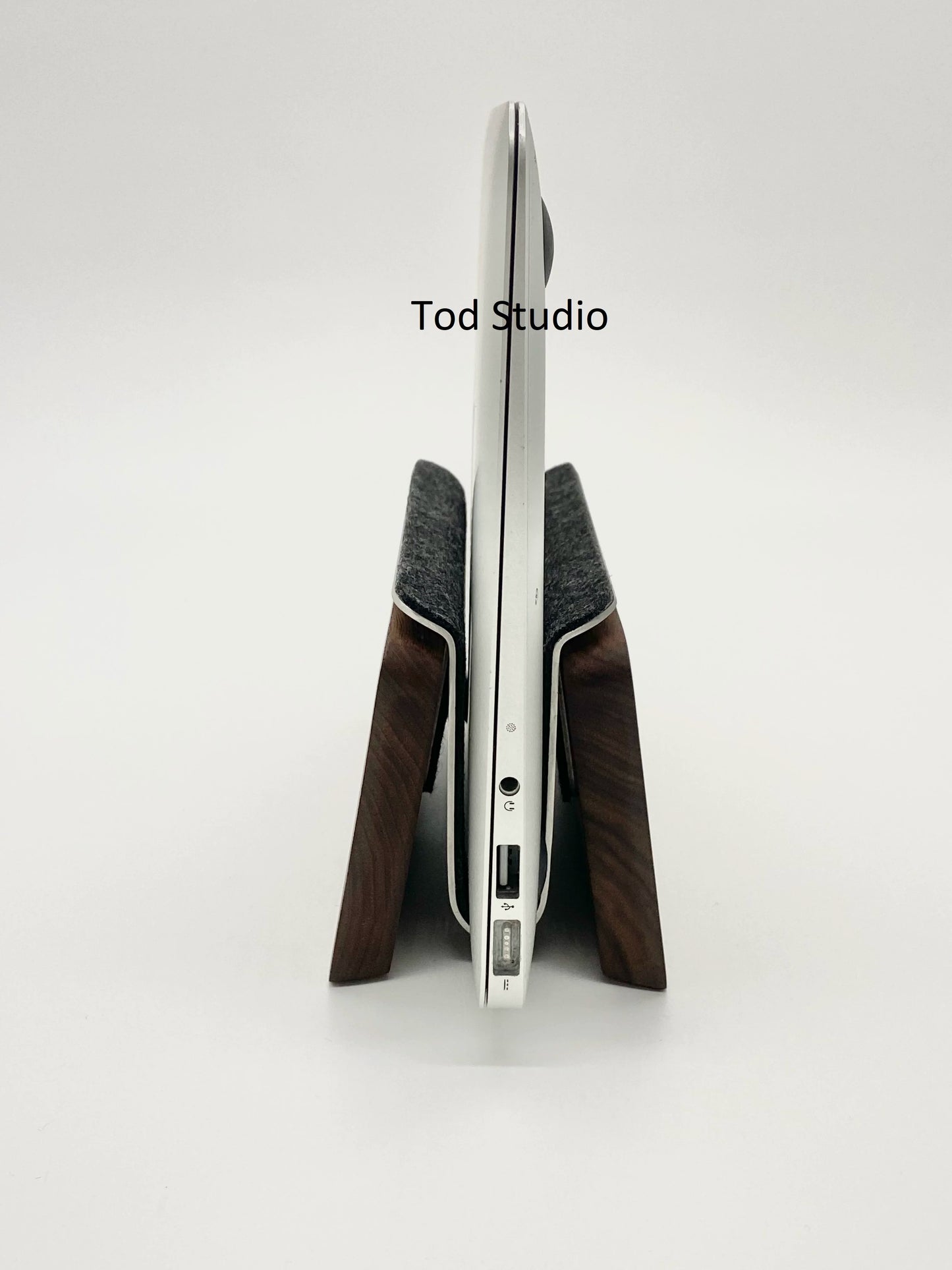 Walnut Vertical Notebook Stand Organizer