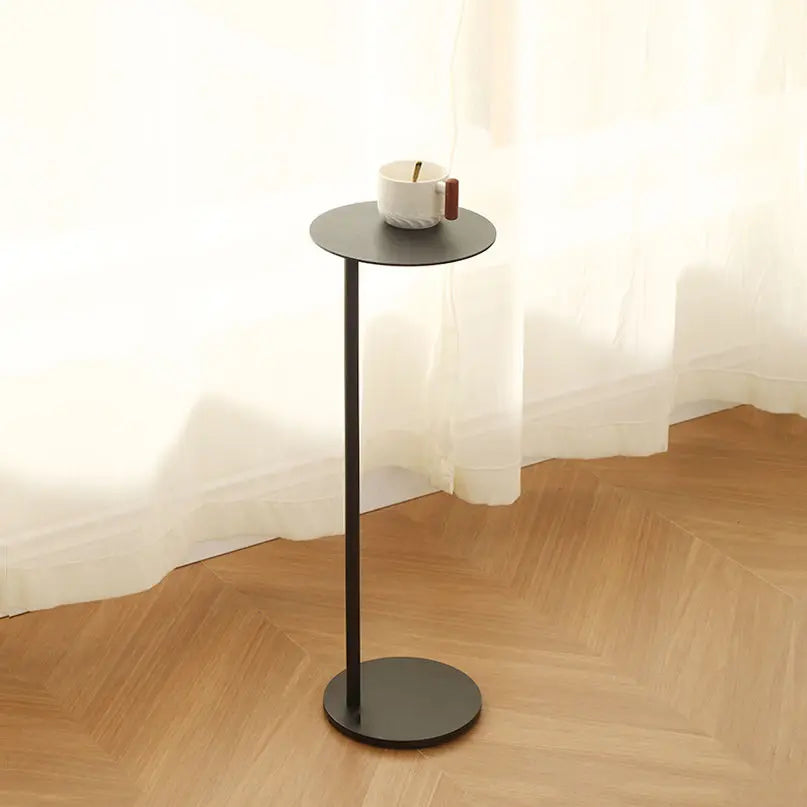 Minimalist Round Glass Side Table