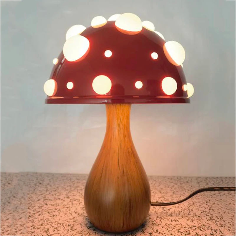 Tricolored Mushroom Lamp