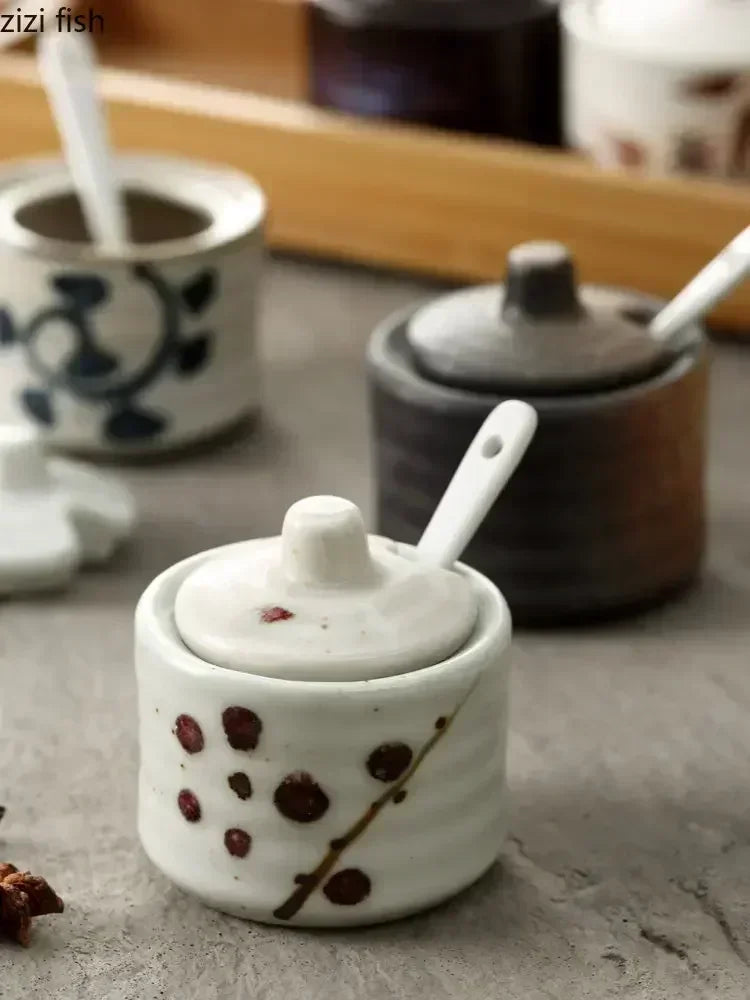Multifunctional Ceramic Seasoning Jars