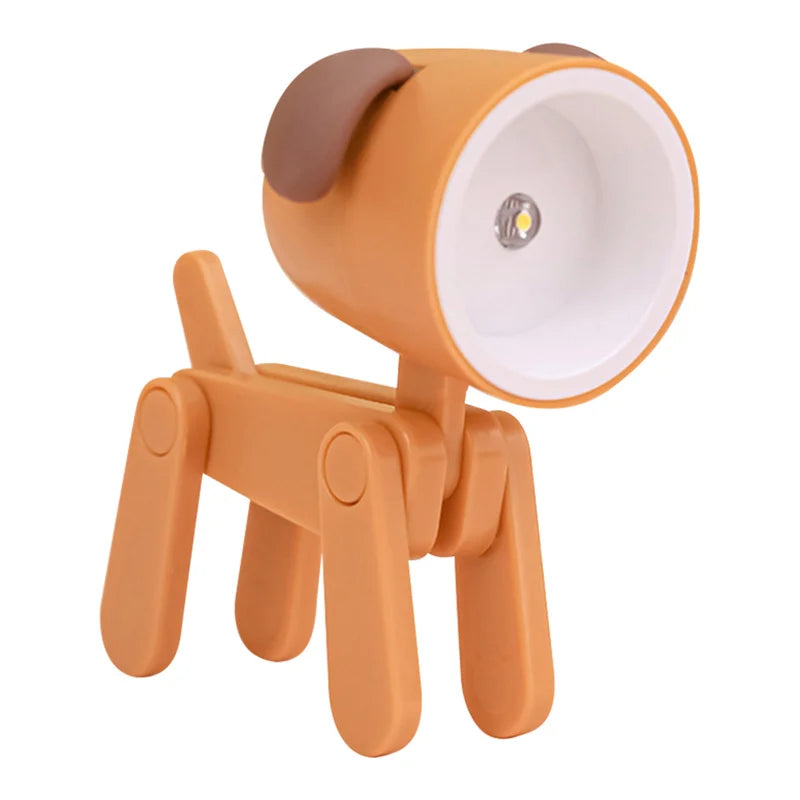 Cute Dog Night Light Folding Desk Lamp For Kids Bedroom