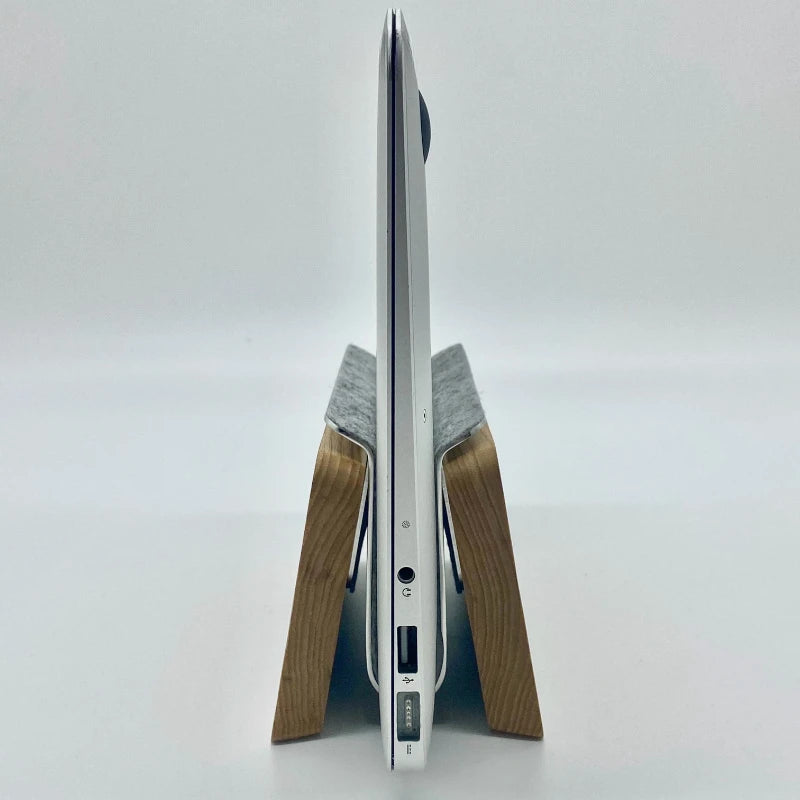 Walnut Vertical Notebook Stand Organizer