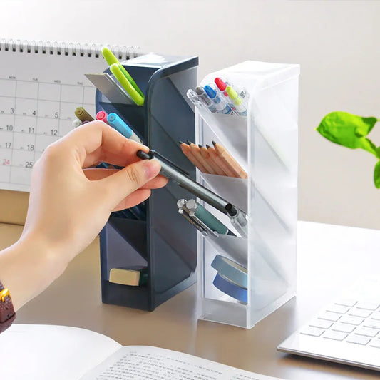 Keep your desk tidy with our durable Office Pen Holder. Made of high-quality PP, it organizes pens, markers, and more. Ideal for home and office use. 