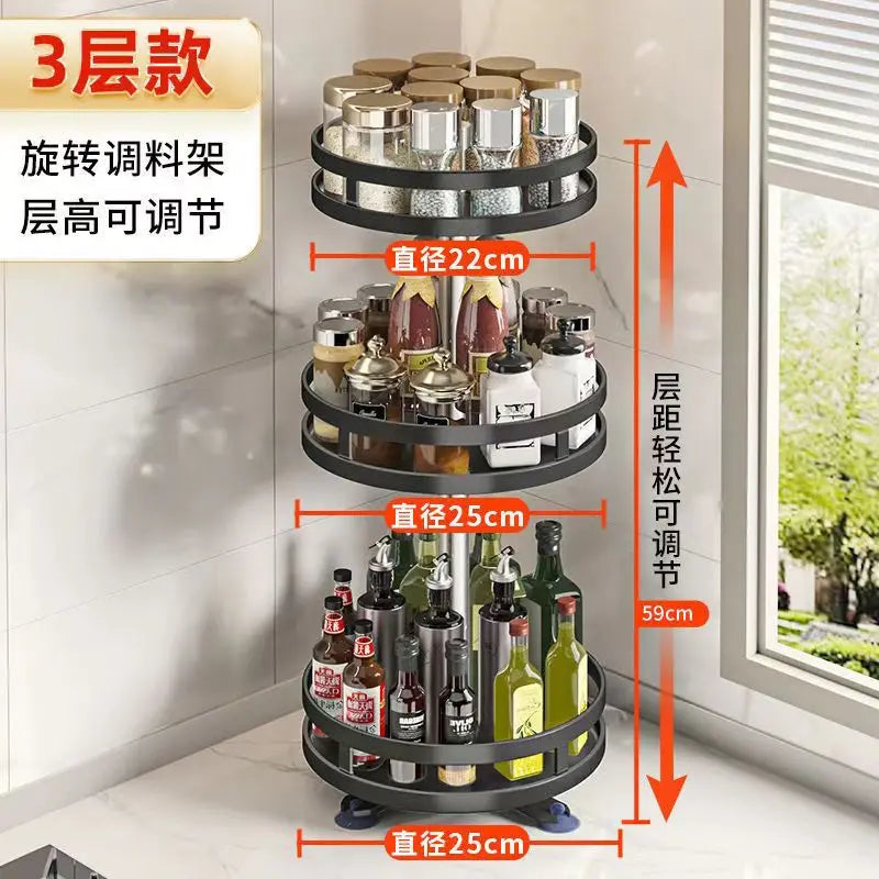 360 Degree Rotating Spice Rack