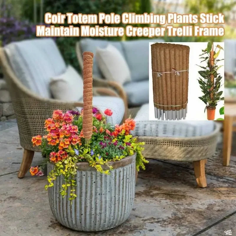 Coir Moss Plant Support Pole