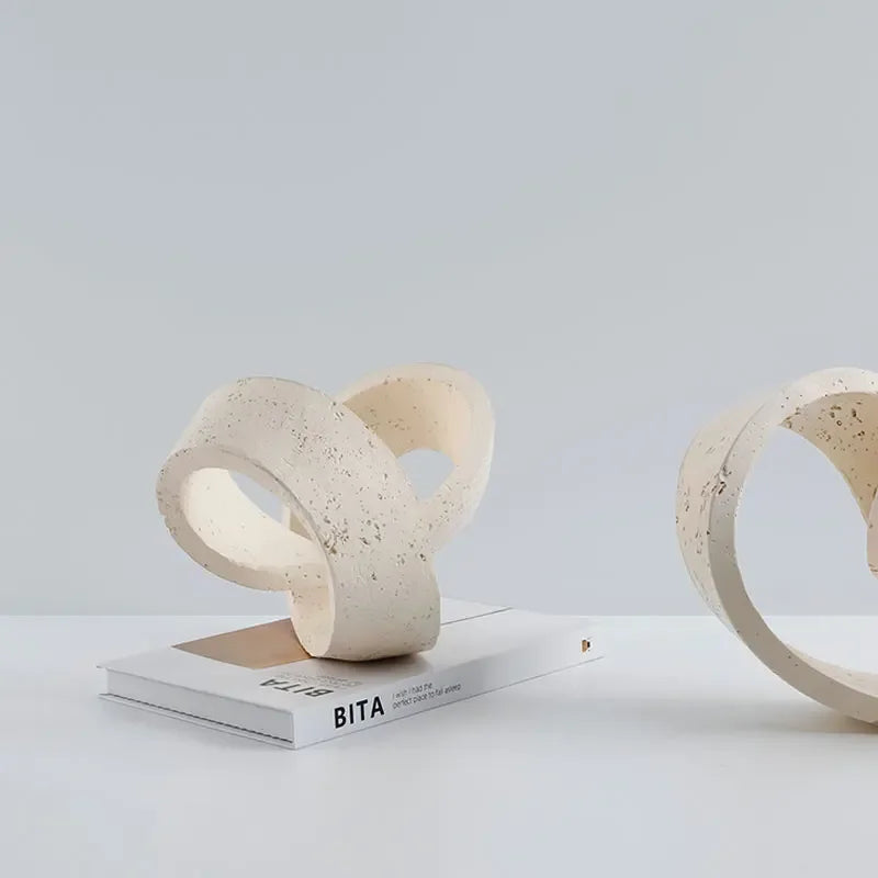 Geometric Ring Stone Decor