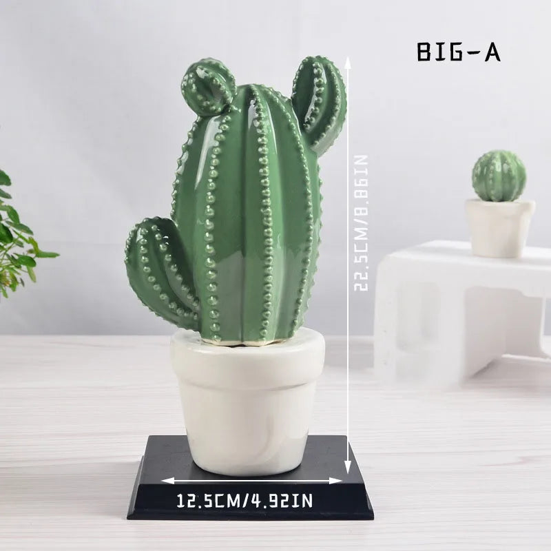 Ceramic Cactus Desk Decoration