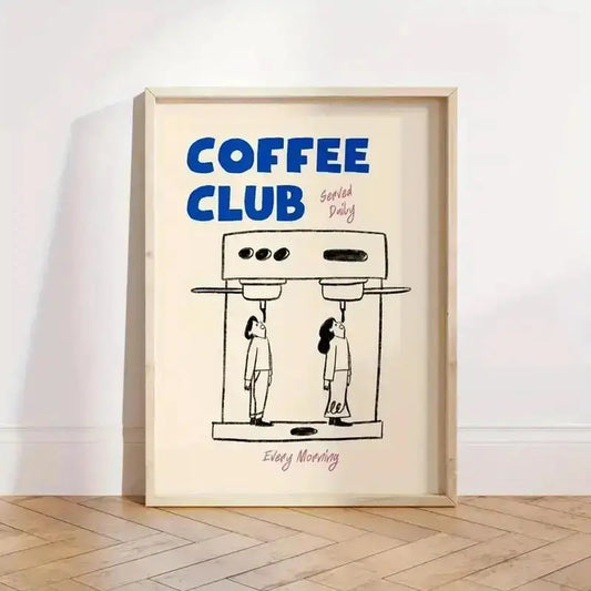 Espresso Morning Coffee Canvas Wall Art offers cotton canvas, waterproof, never fades, wipe-clean, with aluminum frame for stylish, modern home decor—shop now