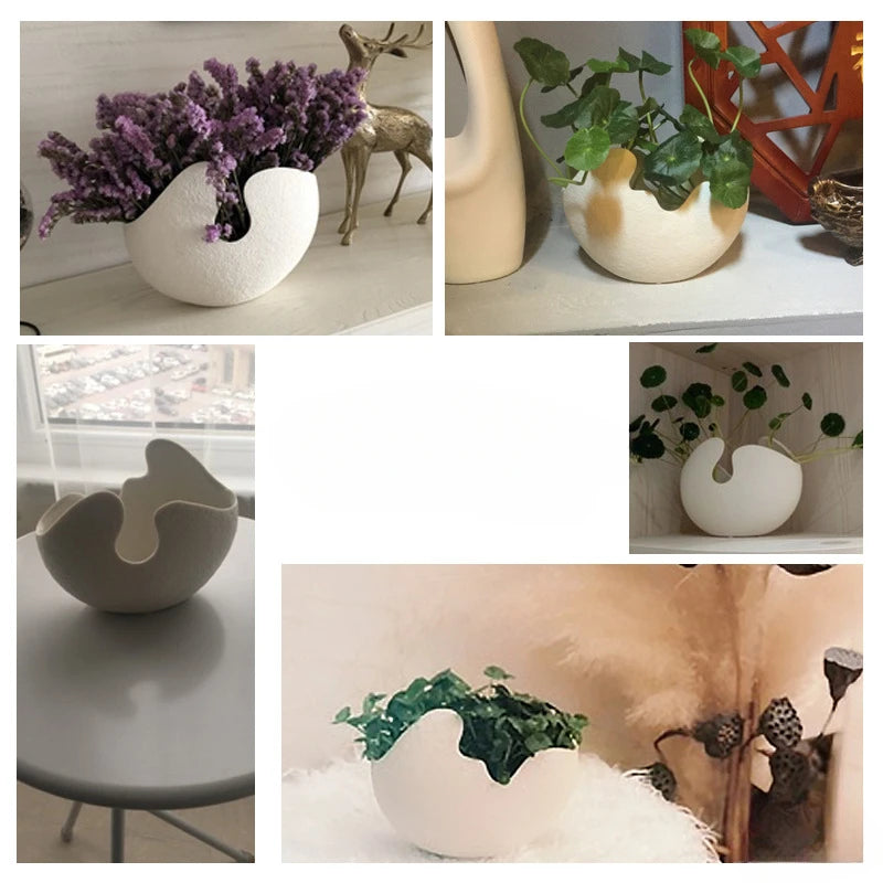 White Ceramic Vase Home Decor