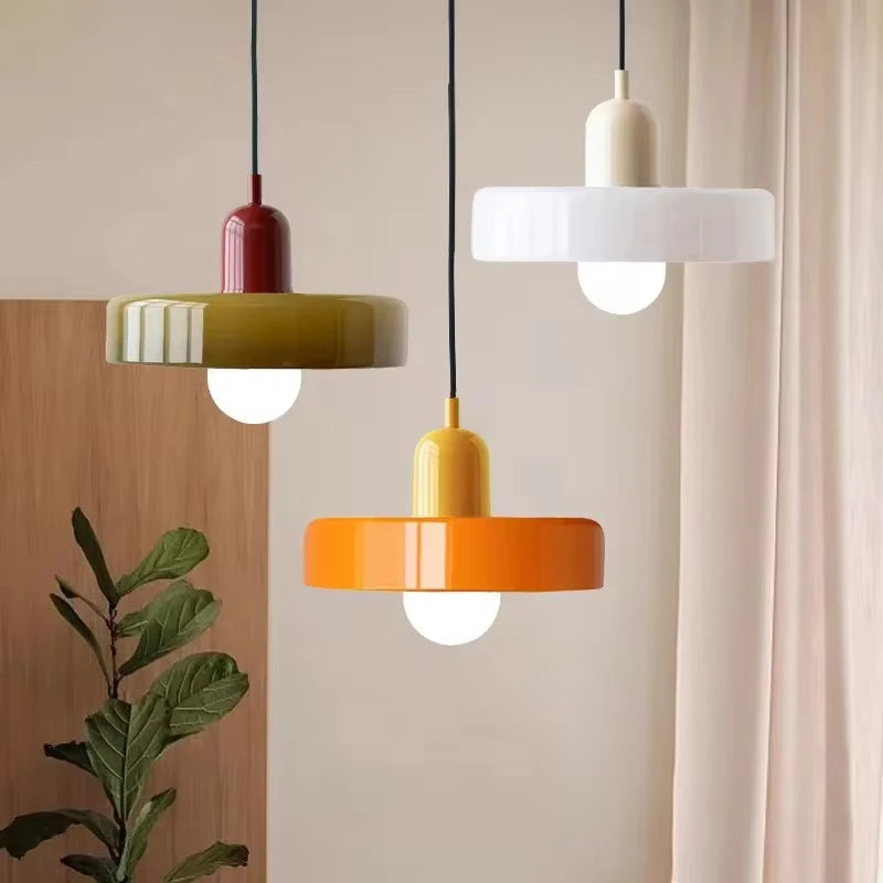 CrystalGlass Pendant luminaire: Scandinavian-inspired glass pendant with 1 LED light, E27 base, 90–260V, 5–10 m² area coverage—elevate your space; buy now.