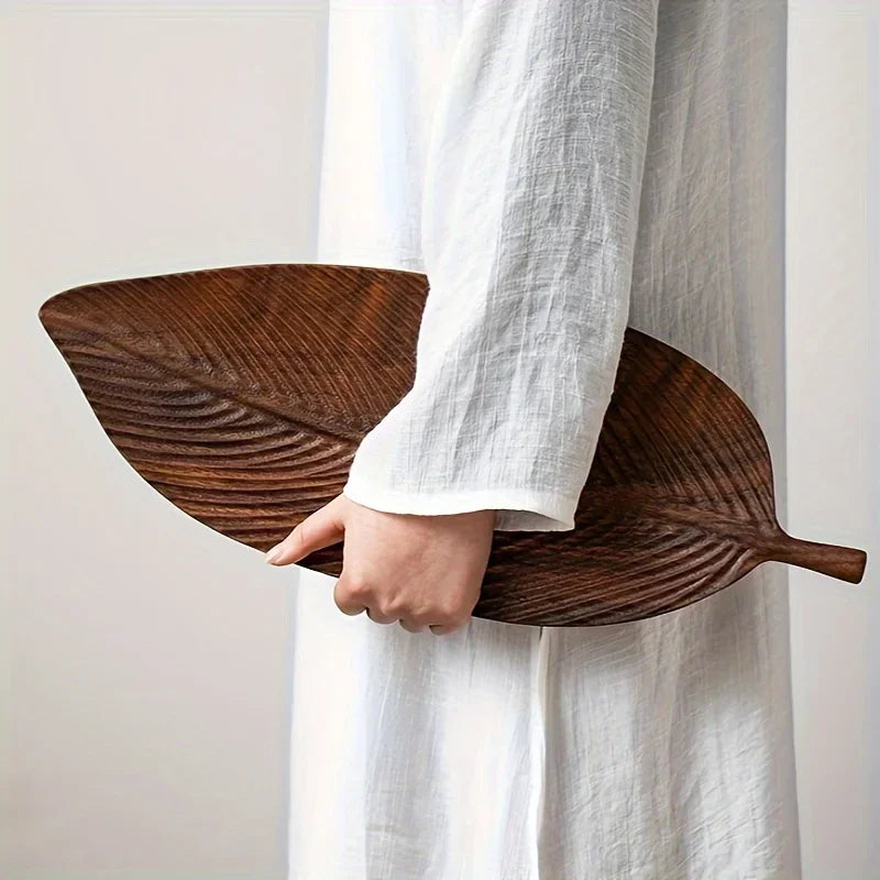 Eco Friendly Walnut Leaf Tray