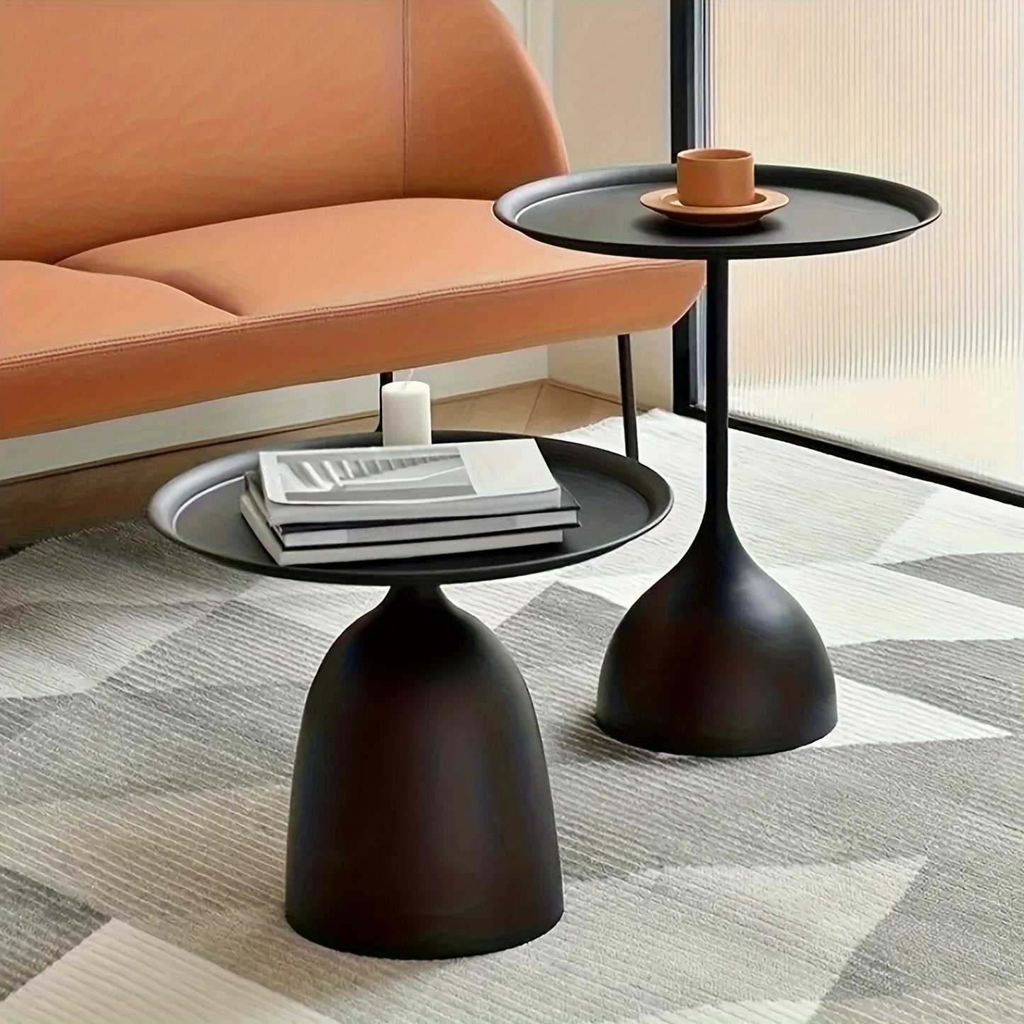 Round Nesting End Tables offer ultra-durable storage for small spaces with a modern minimalist design, maximize surfaces and upgrade your room- shop today!