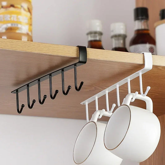 Organize your kitchen with our wall-mounted Mug Holder and Coffee Cup Holder, perfect for stylish utensil storage and maximizing cabinet space.