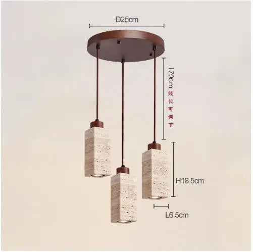 Travertine Chandelier