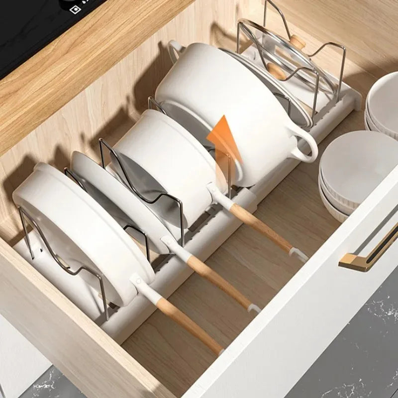 Expandable Cabinet Pot Organizer