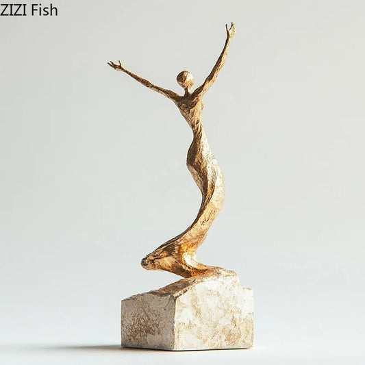 Golden Figurine Display Ornament