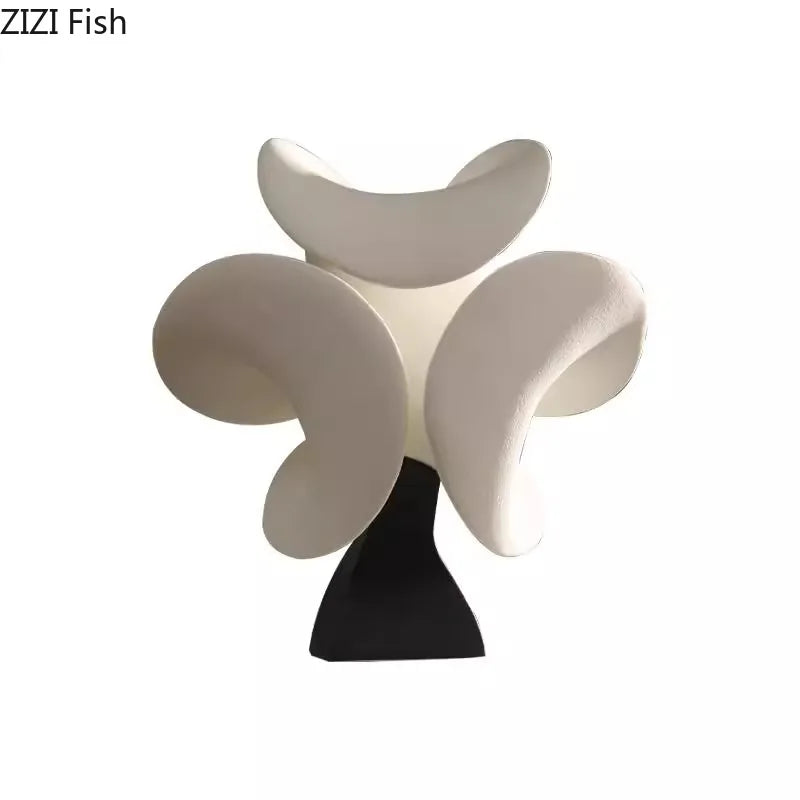 Abstract Floriform Ceramic Art Sculpture