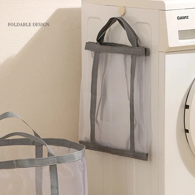 Nylon Mesh Foldable Laundry Basket