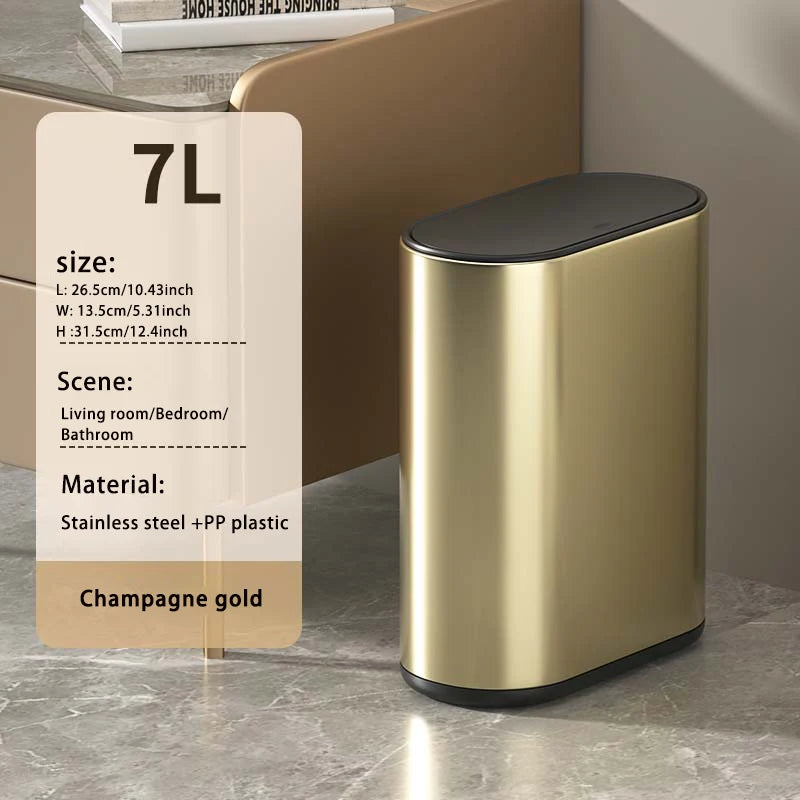 Stainless Steel Slimline Trash Can