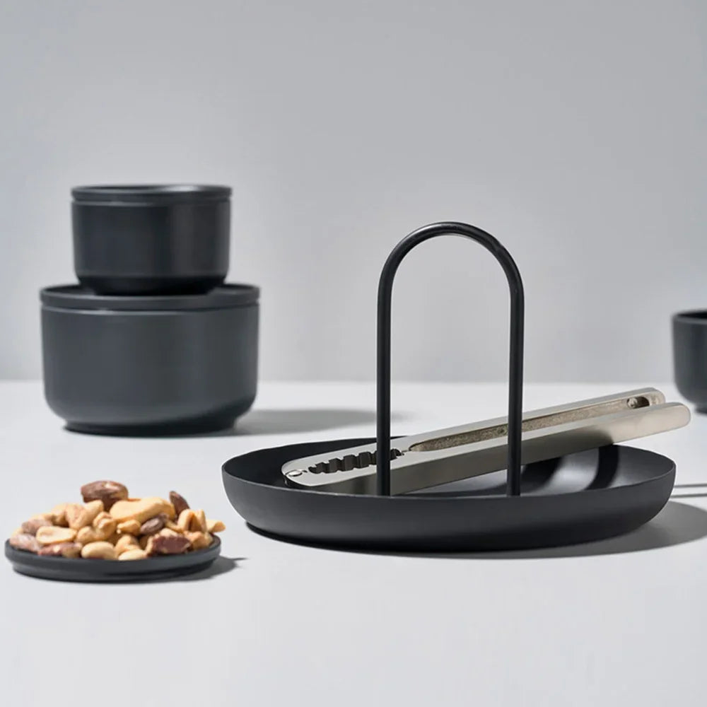 Nordic Round Jewelry Tray With Handle