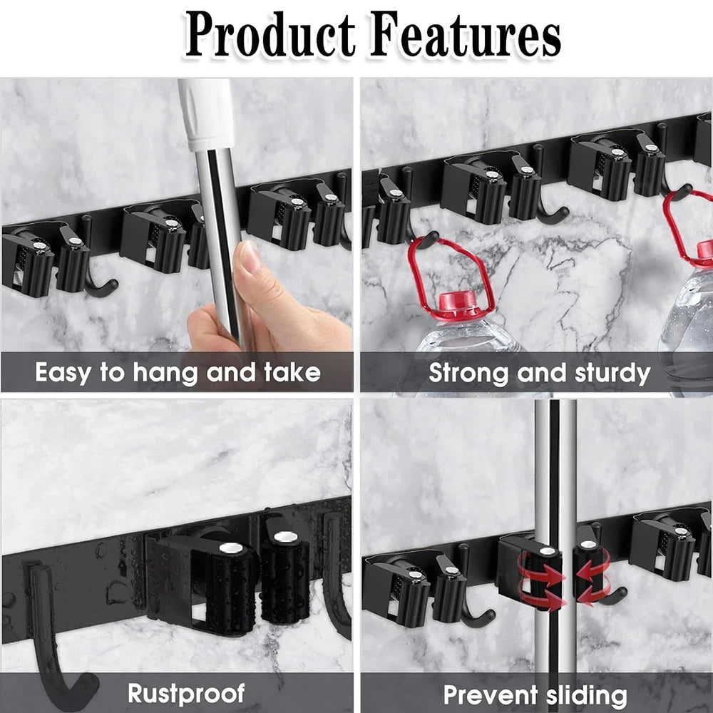 Wall Mounted Mop Holder