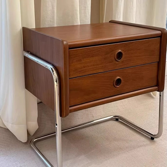 Premium Wood Nightstand With Three Drawers offers durable, minimalist bedside storage with three drawers and vintage charm to elevate any bedroom for daily use; shop now