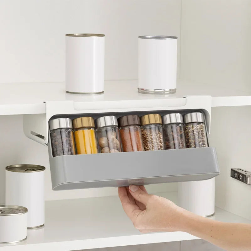 Self-Adhesive Spice Rack Organizer