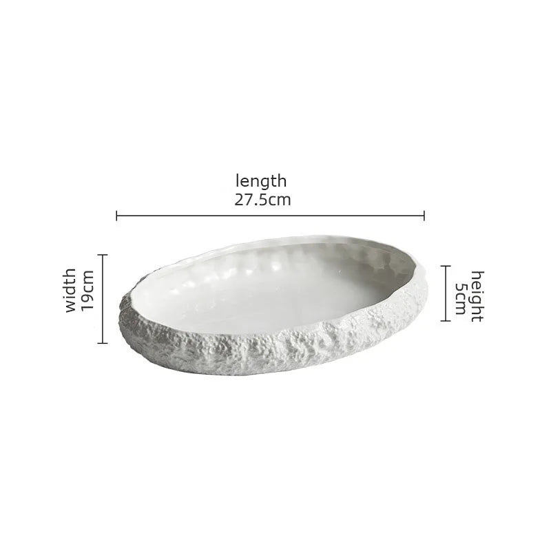 Rock Texture Porcelain Plate