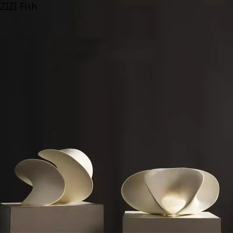 Abstract Floriform Ceramic Art Sculpture