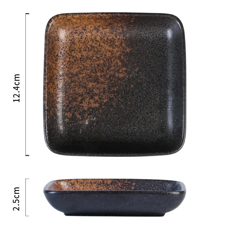 Glazed Porcelain Sushi Plate