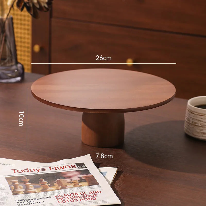 Handcrafted Wooden Dessert Tray Set