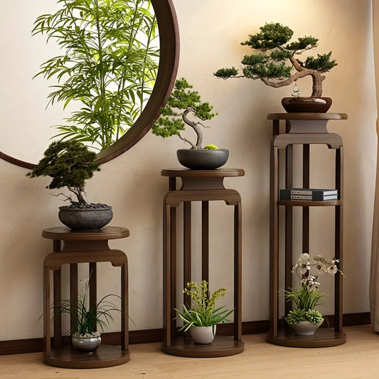 Chinese Style Round Flower Stand