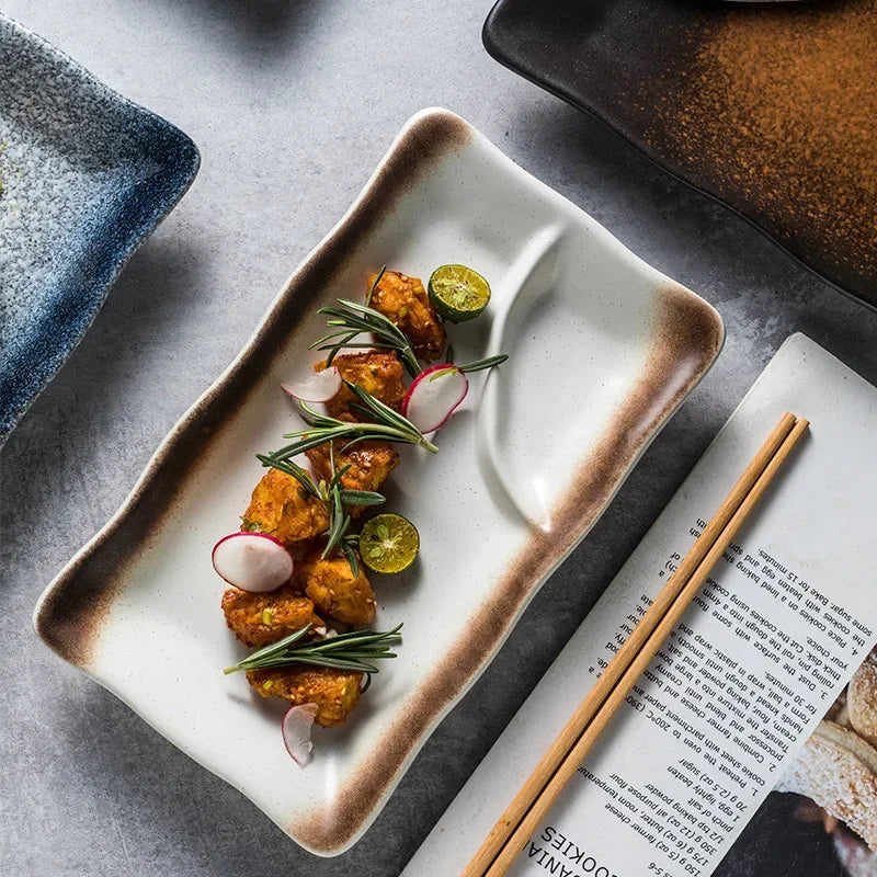 Japanese Ceramic Square Plate