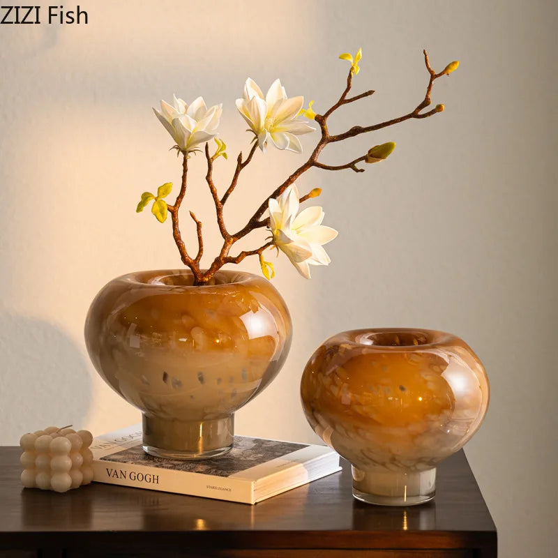 Glass Vase IntricatelyInterwoven | Hypergradient – The Living Plus