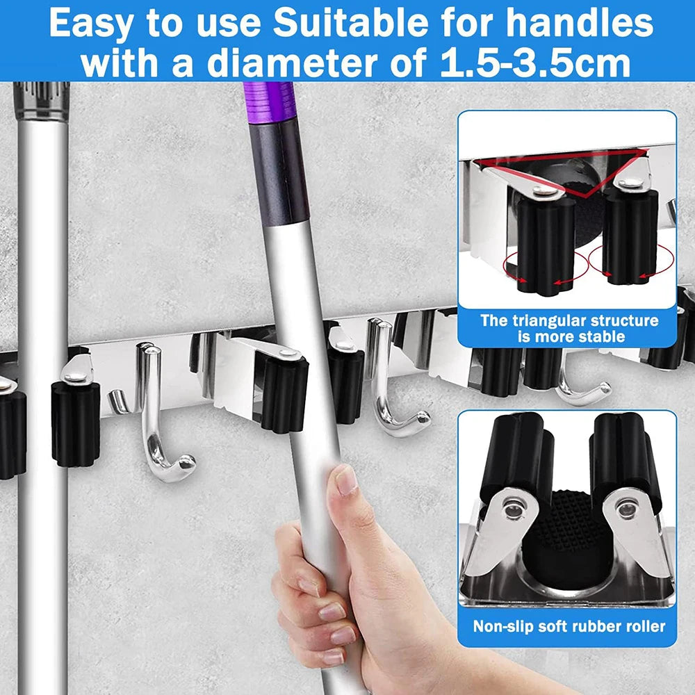 Wall Mounted Mop Holder