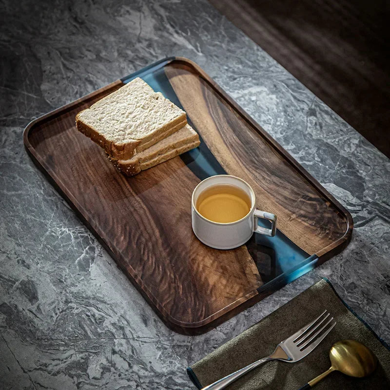 Handcrafted Black Walnut Tea Tray